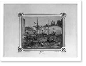 Antique Photo Print - The middle stone dock.Abdullah Frères