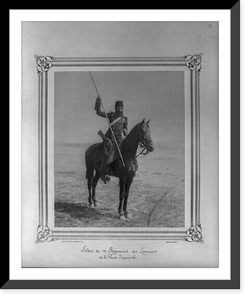 Historic Framed Print, [A soldier of the First Regiment of Lancers of the Imperial Guard].Abdullah Fr&egrave;res, Phot., Constantinople. - 2,  17-7/8" x 21-7/8"