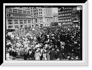 Historic Framed Print, Mayday Crowd - Union Sq.,  17-7/8" x 21-7/8"