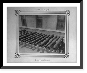 The ancient cannons captured from foreign states.Abdullah Fr&egrave;res, Constantinople. - 6 Classic, Vintage Print