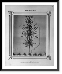 The ancient weapons of the Ottoman Empire.Constantinople, Abdullah Fr&egrave;res, Historic Print