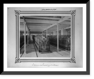 Historic Framed Print, [The interior view of the weapons magazine].Constantinople, Abdullah Fr&egrave;res.,  17-7/8" x 21-7/8"