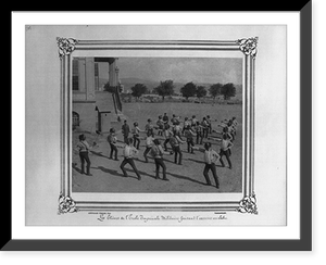 The students at the Imperial Military Academy doing a sword drill.Abdullah Fr&egrave;res, Phot., Constantinople. - 2, Antique Poster