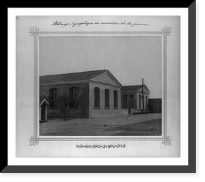 Historic Framed Print, [The picture of the photo studio located in the drill hall of the Ministry of War],  17-7/8" x 21-7/8"