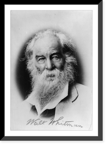 Historic Framed Print, Walt Whitman, 1819-1892 - 17,  17-7/8" x 21-7/8"