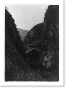 Antique Railway Print - Railroads & Depots - Lao-Kay-Kumming railway