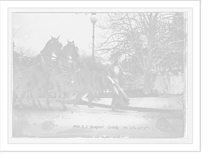 Mrs. A.S. Burden going to Szechenyi wedding, New York, Historic Print