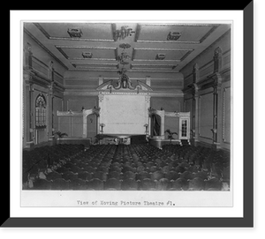 Historic Framed Print, [Interiors of unidentified moving picture theaters] - 2,  17-7/8" x 21-7/8"
