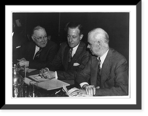Vintage Military Print - U.S. labor and industrial leaders draw up post