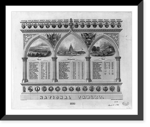 Historic Framed Print, National tablet,  17-7/8" x 21-7/8"
