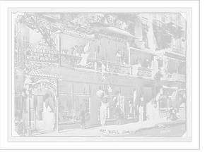 New Years, Chinatown, Port Arthur Chinese Restaurant, New York Classic, Antique Print