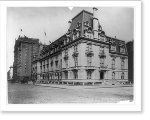Vintage Building Photo - New York City - Residence of Mrs. Paran Stevens