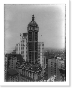 Vintage Building Photo - New York City - Singer Tower