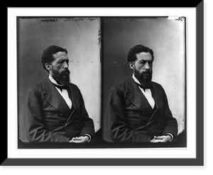 2 half lgth., portraits of John Langston, (positions 7 and 6) facing right, and facing slightly right, Vintage Wall Art