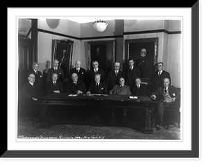 Historic Framed Print, Posed pictures of U.S. Steel Corporation executives - 2,  17-7/8" x 21-7/8"