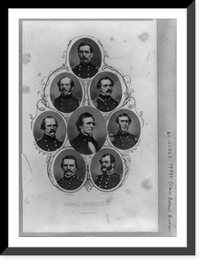 Historic Framed Print, Rebel officers,  17-7/8" x 21-7/8"
