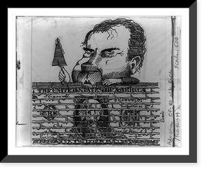 Nixon building up the dollar, Historic Print