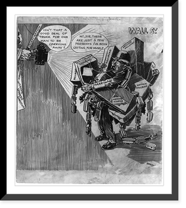 Historic Photo Print - What may happen to a man in the shopping season