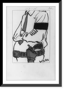 Armed man, Antique Print