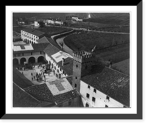 Historic Framed Print, [View from top of hospital at the Italian Front],  17-7/8" x 21-7/8"