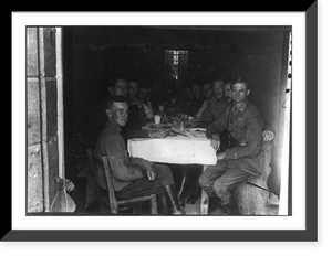 Members of American Red Cross Section No. 5 seated around table, Vintage Print