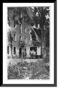 American Red Cross ambulance taking wounded from temporary dressing station, Italian Front Classic, Vintage Wall Art
