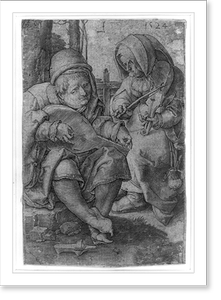 Black & White Photo - Musicians.L printed in reverse