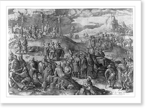 Black & White Photo - Golgotha - Antique Wall Decor Print