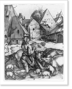 Antique Photo Print - The Prodigal Son - Antique Wall Decor Print