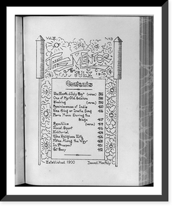 Hand-cut contents and op-ed pages from the Mentor, Massachusetts state prison, Vintage Poster