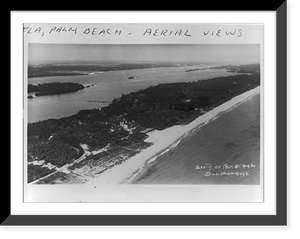 Aerial views of Palm Beach, Florida, Vintage Poster