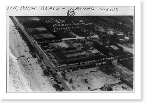 Historic Bird's Eye View - Aerial views of Palm Beach, Florida