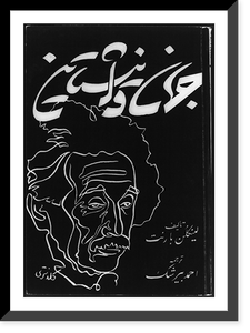 Cover of Lincoln Barnett, The Universe and Dr. Einstein, in Persian, showing head of Albert Einstein, Antique Wall Art