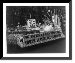 NAACP Chicago Youth Council float in the Bud Billiken Parade, Chicago, Ill, Vintage Wall Art