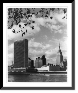 Vintage Landscape - New York City - The Headquarters of the United