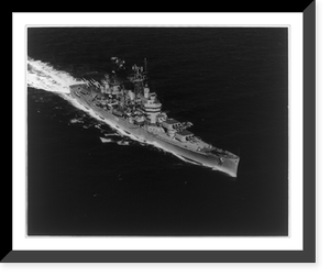 Starboard bow view of the USS BOSTON (CAG-1), the Navy's first guided missile cruiser, underway off Guantanamo Bay, Cuba, Historic Print