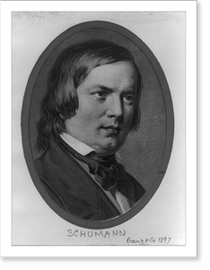 Vintage Portrait - Robert Schumann, bust portrait, facing right (1)