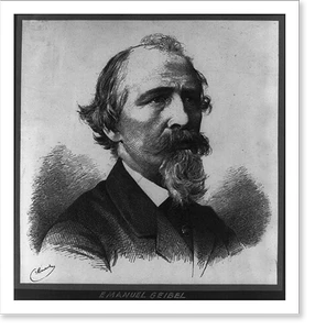 Antique Photo Print - Emanuel Giebel - Framed Wall Art Gift Idea
