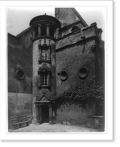 Vintage Building Photo - Bourges - Escalier de l'Hotel Lallemand