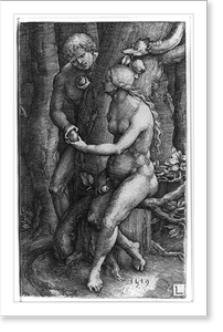 Black & White Photo - Adam and Eve; or The Fall of Man