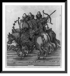 Antique Photo Print - Russian warriors - Historic Wall Art Gift