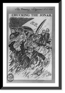 Historic Framed Print, Chucking the Jonah,  17-7/8" x 21-7/8"