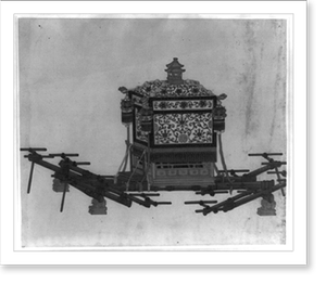 Vintage Photo Print - Carriage for a noble or wealthy man to be carried