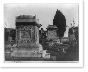 Vintage Photo Print - Pompei Tombe - Italy - Antique Wall Decor Print