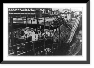 Historic Framed Print, [Roller coaster, Coney Island, N.Y.],  17-7/8" x 21-7/8"