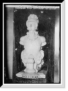 Historic Framed Print, Figurehead, Battleship MACEDONIA,  17-7/8" x 21-7/8"