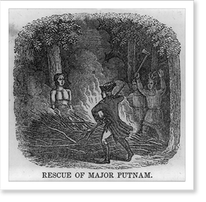 Black & White Photo - Rescue of Major Putnam - Historic Wall Art Gift