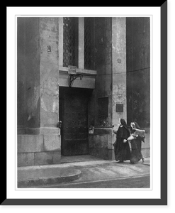 Page proof of 2 nuns on street, New Orleans, Vintage Poster