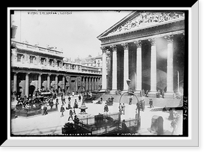 Historic Framed Print, Royal Exchange, London,  17-7/8" x 21-7/8"