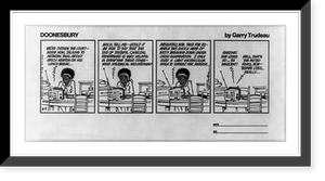 Doonesbury. We're outside the courthouse now, talking to network trial artist Erich Newton on his lunch break, Vintage Print